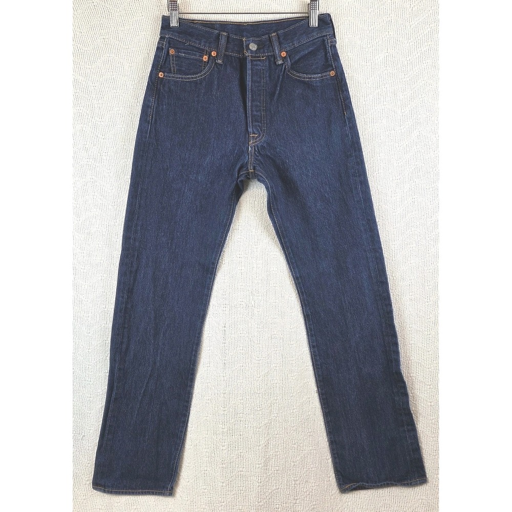Levi's 501 Original Men's Jeans Tag W30 L34 Measures 28x30 Dark Wash Indigo